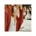 thumbnail image 5 of Women Kimono Batwing Cable Knitted Slouchy Oversized Wrap Cardigan Sweater, 5 of 6