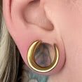 thumbnail image 2 of Surgical Steel Saddle Spreader Plug Ear Tunnel 00 to 1" Gauge - Pair, 2 of 6