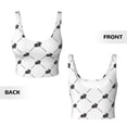 thumbnail image 5 of Lsque Black Rabbit Printed Women'S Sports Bra, Compression, Moisture Wicking, High-Impact Sports Bra For Women,Supportive sports bra-XX-Large, 5 of 9