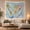 Sky World Map, variant on Illustrated World Soft with Scattered Upper Portion, Adventurous Vintage for Nautical Decor Lovers, Wall Decor, Housewarming Gift, Tapestry Wall Hanging for Dorm and Living Room