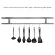 thumbnail image 1 of Estante para cuchillos Amonsee con soporte de acero Inoxidable y 6 ganchos para cocina y garaje, 1 of 7