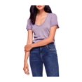 thumbnail image 1 of Free People T-Shirt Basique pour Femmes Saturday Lilas TP, 1 of 4
