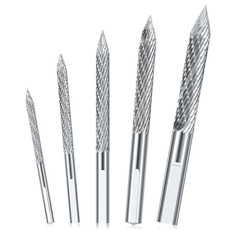 5 Pack Tire Bit Multi Sizes Tire Repair Carbide Burr Drill Bit Tire