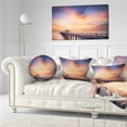 thumbnail image 3 of Designart Infinite Wooden Bridge under Clouds - Sea Bridge Throw Pillow - 12x20, 3 of 5
