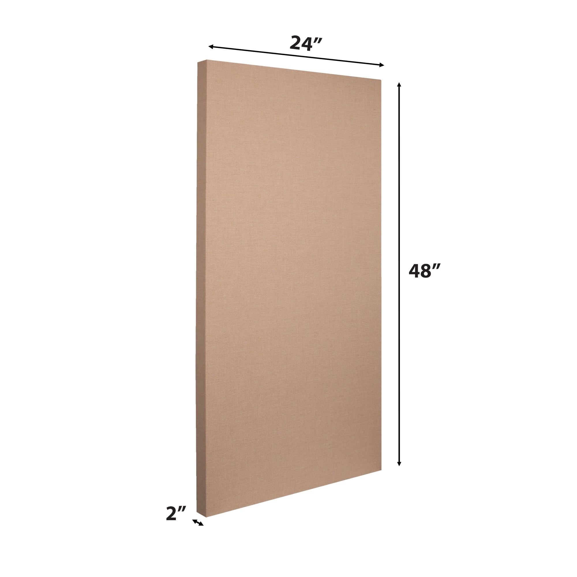 ATS Acoustics Hardened Edge Fire Rated Professional Studio Acoustic Panel 24x48x2 Tan