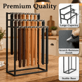 Black Metal Freestanding Belt Display Rack, Holds Up to 144 Accessories ...