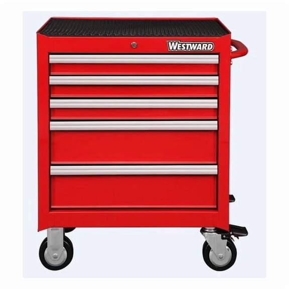 Westward Rolling Tool Cabinet, Red,Heavy Duty 32H894