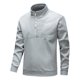 thumbnail image 1 of pstuiky manga larga para hombre, Blusa/camisa de moda para hombre, de color liso, con cuello alto, cremallera y manga larga Tops casuales para hombres xl, 1 of 7