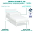 Dream on Me Brookside Toddler Bed, White