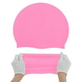 thumbnail image 5 of Unique Bargains 1 Pc Silicone Waterproof Solid Swim Cap Pink, 5 of 5