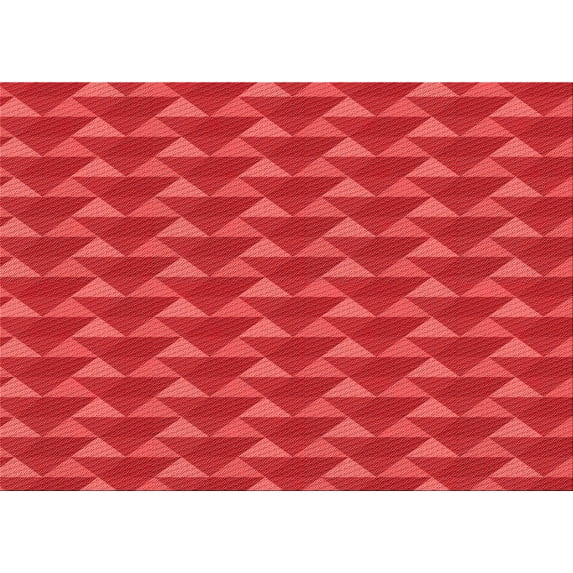 Ahgly Company Machine Washable Indoor Rectangle Transitional Red Area Rugs, 2' x 4'