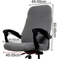 thumbnail image 3 of Housse de Chaise de Bureau - Housses de Chaise Extensibles Protectrices (B), 3 of 3