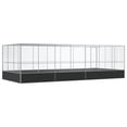 thumbnail image 5 of vidaXL Aviary with Extension Silver 285.4"x120.9"x83.5" Steel, 5 of 8