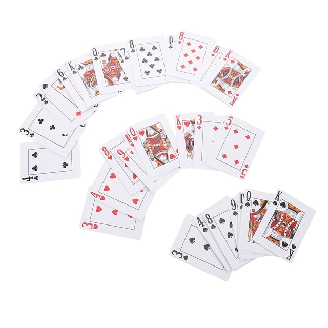 MOVTOTOP Braille Playing Cards for Blind Friendly Large Print Portable Convenience Multi Colors 52 Count