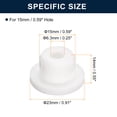 thumbnail image 3 of Unique Bargains 4 Pcs White Plug Holes, T15 Rubber Button Plug for 14mm/0.55' Hole, 3 of 6