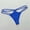 #16Blue, variant on Women's Everyday Comfort Double Strap Thong Panties, Low Waist Stretchy No Show Soft Breathable Underwear Briefs
