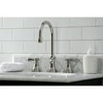 thumbnail image 4 of Kingston Brass KS2986BAL Heirloom Widespread Bathroom Faucet with Brass Pop-Up, Polished Nickel, 4 of 8