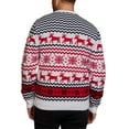 thumbnail image 4 of LilyLLL Men's Christmas Sweater Long Sleeve Round Neck Pullover Jumper Tops, 4 of 4