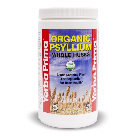 Organic Psyllium Whole Husks - 12 Ounces by Yerba Prima
