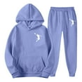 thumbnail image 4 of Men's Tracksuits 2 Piece Set Casual graphics print Relaxed Fit Hoodie Sweatshirt and Joggers Sweatpants Sets Pullover Suit with Pocket Light Blue S, 4 of 4
