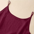 thumbnail image 4 of LIZUOJUNF 2025 Trendy T Shirts Summer Clothes Cotton Linen Tank Tops for Women Casual Summer Gauze Shirt Basic Sleeveless Layering Camisoles Beach Vacation Clothes Womens Summer Tops 2025, 4 of 6