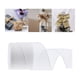 thumbnail image 5 of 6 cintas navideñas de 6 yardas y 2-1/2 pulgadas, rollo de cinta decorativa con purpurina Blanco, 5 of 9
