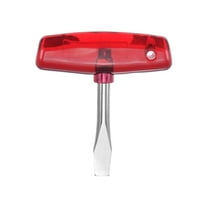 Uxcell T Handle Flat Head Screwdriver 10mm Flat Head Carbon Steel ABS Handle for Film Sets Quick Release Plate