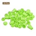 thumbnail image 3 of Unique Bargains 20Pack Plastic Cord Lock Bell End Stopper Cord End Lock Rope Fastener, Green, 3 of 5