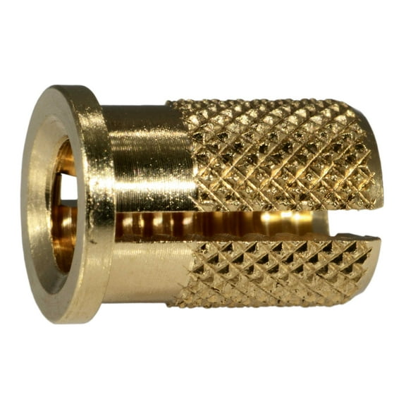 1/4"-20 Brass Coarse Thread Flange Inserts (5 pcs.)