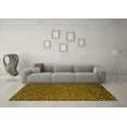 thumbnail image 3 of Ahgly Company Machine Washable Indoor Rectangle Abstract Yellow Modern Area Rugs, 2' x 5', 3 of 4