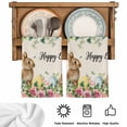 thumbnail image 5 of Easter Kitchen Towels Set of 3, Spring Watercolor Bunny Eggs Flower Leaf Beige Absorbent Dish Towels for Kitchen, Microfiber Hand Towel, Quick Drying Tea Towel for Cleaning Decorative Dishcloths, 5 of 7