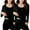 Black, variant on UAMVSH 2 Pack Long Sleeve Thermal Undershirts for Women Fleece Lined Scoop Neck Slim Base Layer Tee Underwear Tops