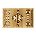 thumbnail image 2 of Emma + Oliver 2x3 Olefin Accent Rug with Southwestern Geometric Arrow Design in Brown, Black, Beige & Ivory and Natural Jute Backing, 2 of 7
