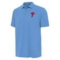 thumbnail image 2 of Men's Antigua  Powder Blue Philadelphia Phillies Era Polo, 2 of 3