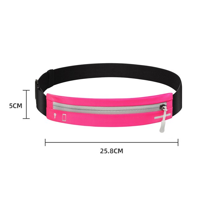 Riñonera invisible impermeable deportiva, riñonera reflectante, rosa, rojo, rojo Sywqhk Para Estrenar