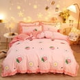 thumbnail image 1 of Ensemble de Literie Kawaii Fraise Rêveuse Sans Drap, 1 of 10