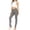 Gray, variant on Women's Casual Comfy Slim Pocket Jeggings Jeans Pants with Button