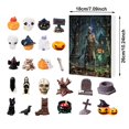 thumbnail image 3 of Spooky Halloween Decorations, Halloween Advent Calendar 2025, 24 Piece Halloween Blind Box, Mini Resin Figurines, 11X7X10 Inch 3D Haunted House Paper Advent Box with Ghost, Skull,, 3 of 9