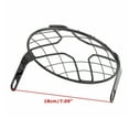 thumbnail image 2 of ALLTIMES 6.5 Inch Motorcycle Headlight Grill Light Cover, for Cruiser for Chopper for Bobber for Old School for Cafe Racer, Metal Black, 2 of 7