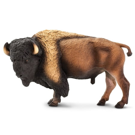 safari 100138 wildlife wonders bison miniature