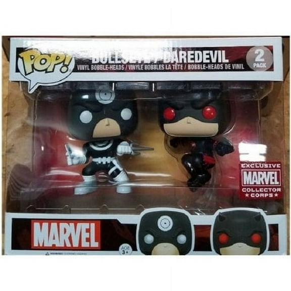 Funko Pop! Marvel Bullseye/Daredevil Vinyl Bobble-Heads Figures Exclusive Collec