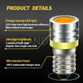 thumbnail image 7 of Ruiandsion E10 Light Bulb 3V Yellow Flashlight Bulb Screw in LED Lights Bedroom Light Bulbs 4-Pack, 7 of 7