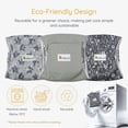 thumbnail image 6 of BELLA & PAL Light Gray Male Dog Diapers, 3-Pack, Highly Absorbent Washable Diapers for Small Dogs, Leak-Proof Puppy Diapers, M, 6 of 9