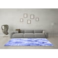 thumbnail image 3 of Ahgly Company Machine Washable Indoor Rectangle Abstract Blue Contemporary Area Rugs, 2' x 5', 3 of 4