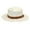 White, variant on HNMKIU Western Cowboy Bucket Hat for Men and Women Wide Brim Straw Sun Hat with Leather Band Black,One Size