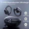 thumbnail image 3 of Auriculares in-ear gamer inalámbricos Mankiw Manos libres X28 negro con luz LED, 3 of 8