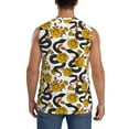thumbnail image 4 of Fotbe Men's Snake And Rose Print Men's Sleeveless Muscle Tank Tops Casual T-Shirts for Gym Workout Beach-Small, 4 of 8