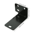 thumbnail image 2 of WEUVEB Floating Wall Shelf Soundbar Mount Black Metal Bracket with Easy Installation, 2 of 8