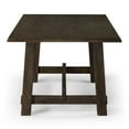 thumbnail image 5 of Maven Lane Yves Rectangular Wooden Dining Table in Weathered Brown Finish, 5 of 7