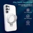 thumbnail image 3 of Entronix Magnetic Case for Galaxy S26 Ultra, Frosted Matte Back with Kickstand Slim Fit Cover, Clear, 3 of 6